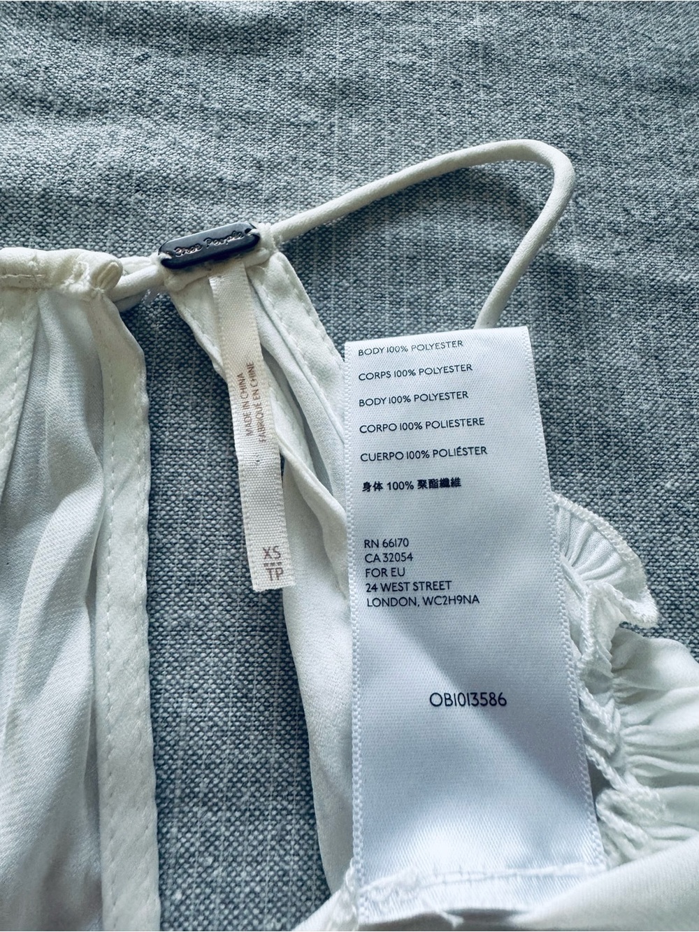 Free People White Ruffled Layered Cropped Tank Top XS - Picture 4 of 4